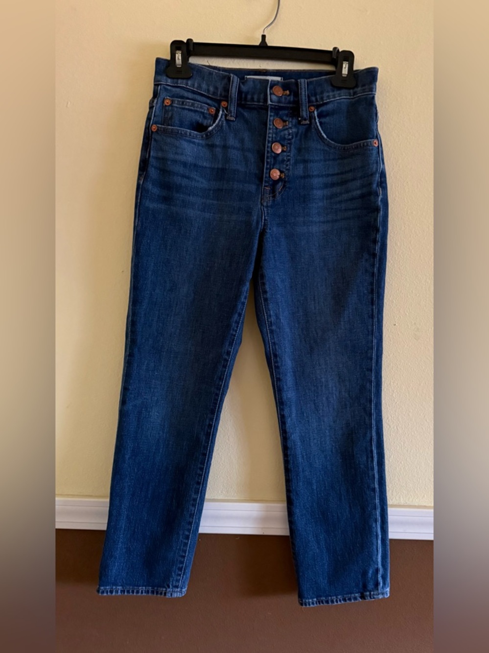 MADEWELL The Perfect Vintage Crop Jean- Button Fly. Flattering fit!! ♥️
